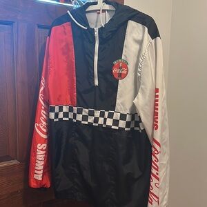 Coca-Cola - Mens L/XL - Hooded - Wind Breaker